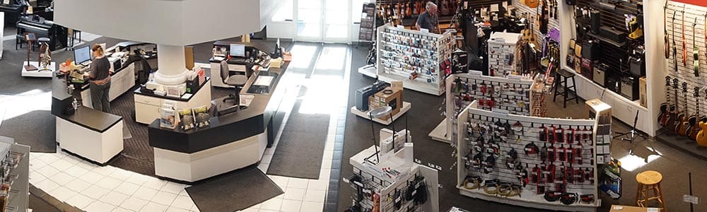 Interior view of the Waukesha White House of Music location